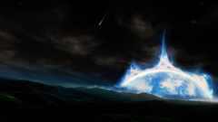 Space abstract bluerise