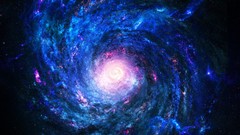 Space light abstract vortex blue light outer space