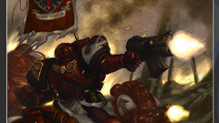 Space Marines bolter blood