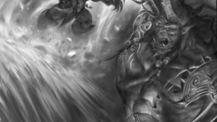 Space Marines monochrome concept