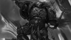 Space Marines monochrome concept