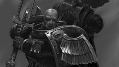 Space Marines monochrome concept