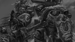 Space Marines monochrome concept