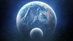 Space planet moon space art Earth digital art deviantart