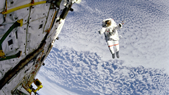 Space shuttle astronauts