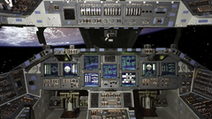 Space shuttle cockpit