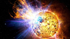 Space solar flares