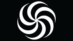 Space spiral black background monochrome homestuck Mspaint 