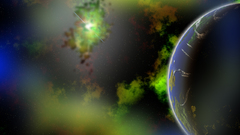 Space star blinks Earth