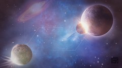 Space Stars planets outer space Photo manipulation artwork 