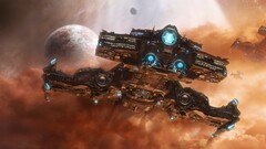 spaceship Space starcraft ii artwork science fiction starcraft