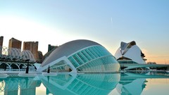 Spain buildings valencia swimming pools windowed facade 