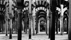 Spain monochrome Pillars mosques