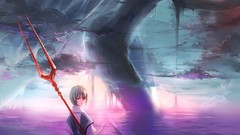 Spears anime girls neon genesis evangelion ayanami rei Lance of 