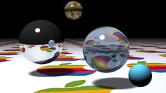 Spheres apple inc renders Ray tracing