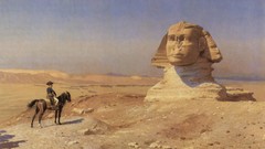 Sphinx Egypt paintings History historic deserts Napoleon 