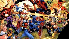 Spider-Man Iron Man wolverine spider woman phoenix captain 