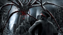 Spiders giant paintings science fiction minions digital art 