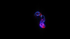Spiral geometry led light painting