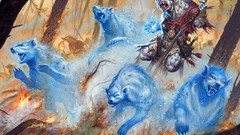 Spirit hyenas shaman Gnoll fantasy art