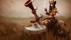 Splashes League of Legends artwork Caitlyn the Sheriff of 