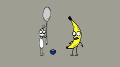 Spoons bananas cereal