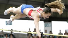 Sports athletics Yelena Isinbayeva levitate