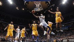 Sports basketball nba los angeles lakers kobe bryant lamar odom 