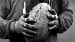 Sports black and white rugby