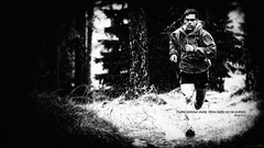 Sports black and white running motivation triathlon fitness 