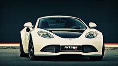 Sports cars white cars Artega GT
