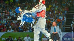 Sports fight Fighting kick WTF 69 olympics taekwondo kicking