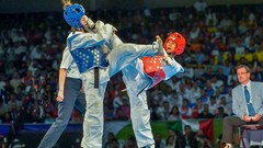 Sports fight Fighting kick WTF olympics taekwondo kicking