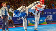 Sports fight Fighting kick WTF olympics taekwondo kicking