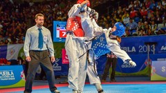 Sports fight Fighting kick WTF olympics taekwondo kicking