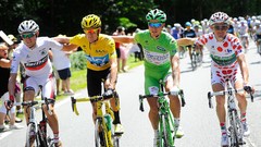 Sports Men races cycling cycles Bradley Wiggins Peter Sagan 