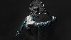 Sports Men tennis artwork
