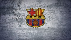 Sports old retro vintage grey ancient soccer FC Barcelona 