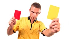 Sports relaxation yellow card