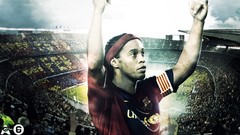 Sports Ronaldinho football players soccer FC Barcelona 