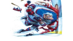 Sports smash ice hockey artistic