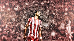 Sports soccer Falcao Atlético Madrid