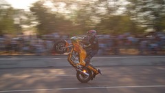 Sports woman cars motorbikes