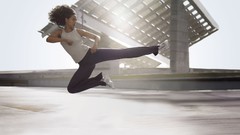 Sports woman martial arts