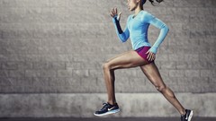 Sports woman running Nike athletic Athletes fitness lifestyle