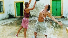 Spray entertainment couple bucket fun