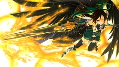 Spread arms radiation symbol