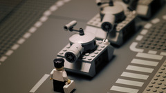 Square China Lego tanks tiananmen