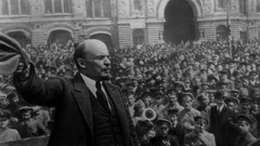 Squares Lenin monochrome speech