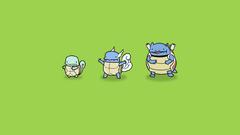 Squirtle Evolution Simple Background